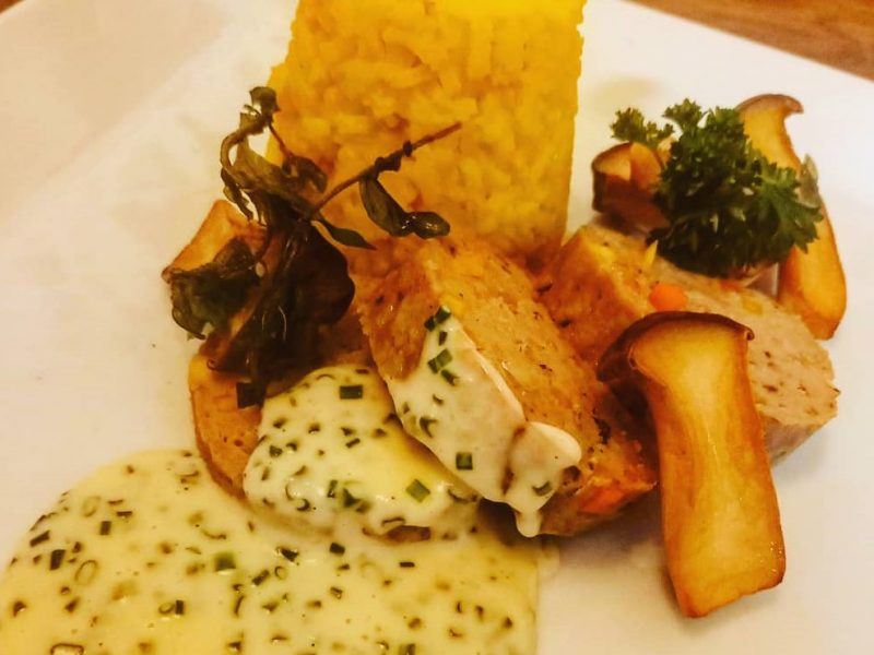 Kalbshackbraten mit Gemüse